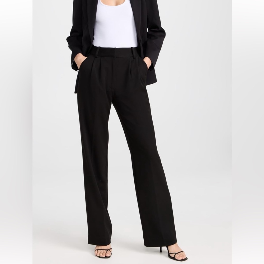 Favorite Daughter Black High-Waisted Trousers